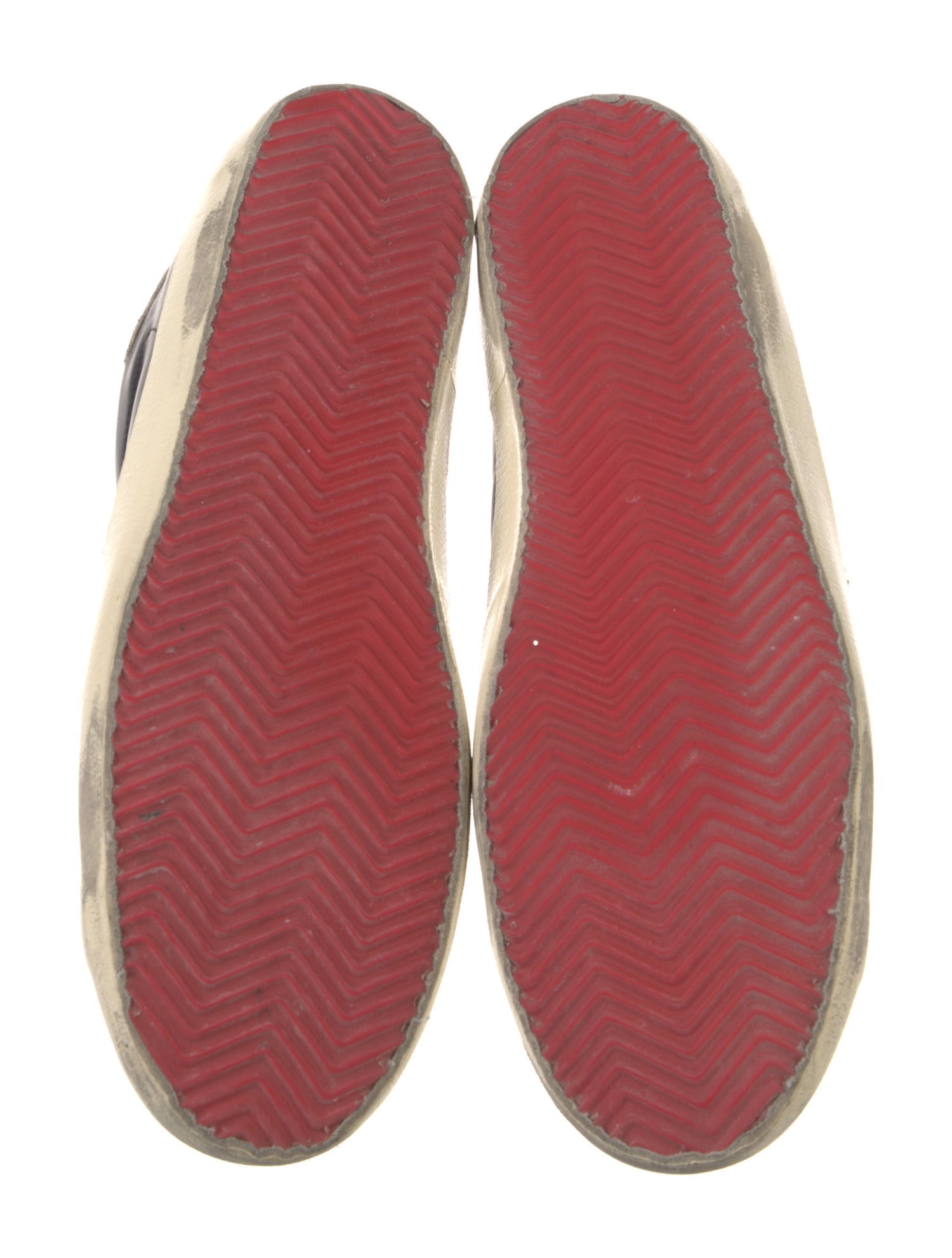 Golden Goose Leather Distressed Accents Sneakers